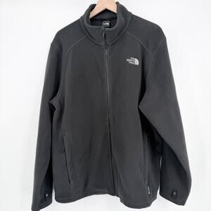 The North Face Men's Black Glacier Full-Zip Fleece Jacket Size L Outdoor Layers